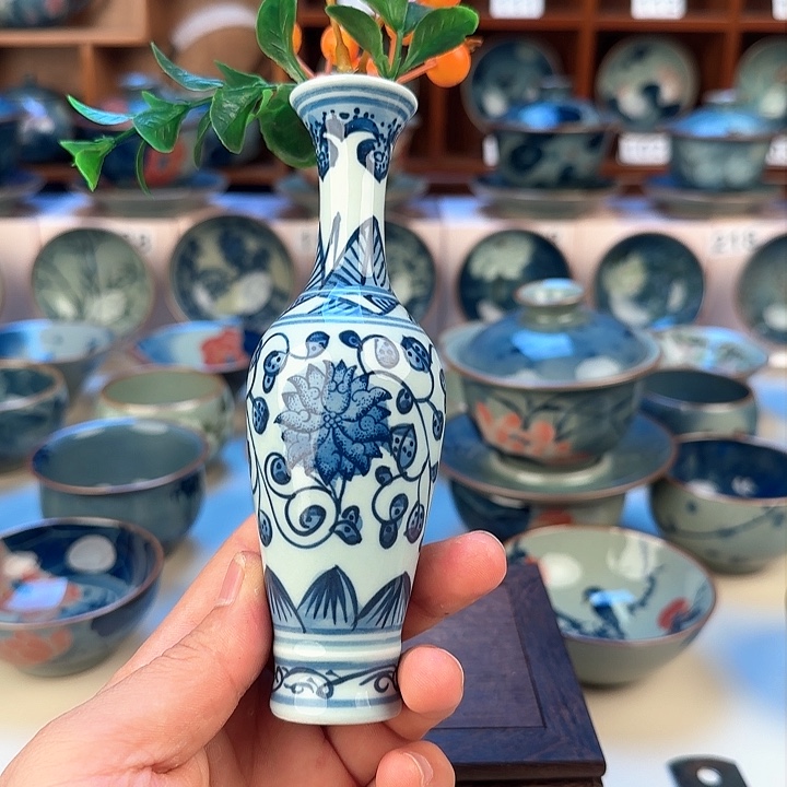 景德镇陶瓷花瓶福利手工手绘