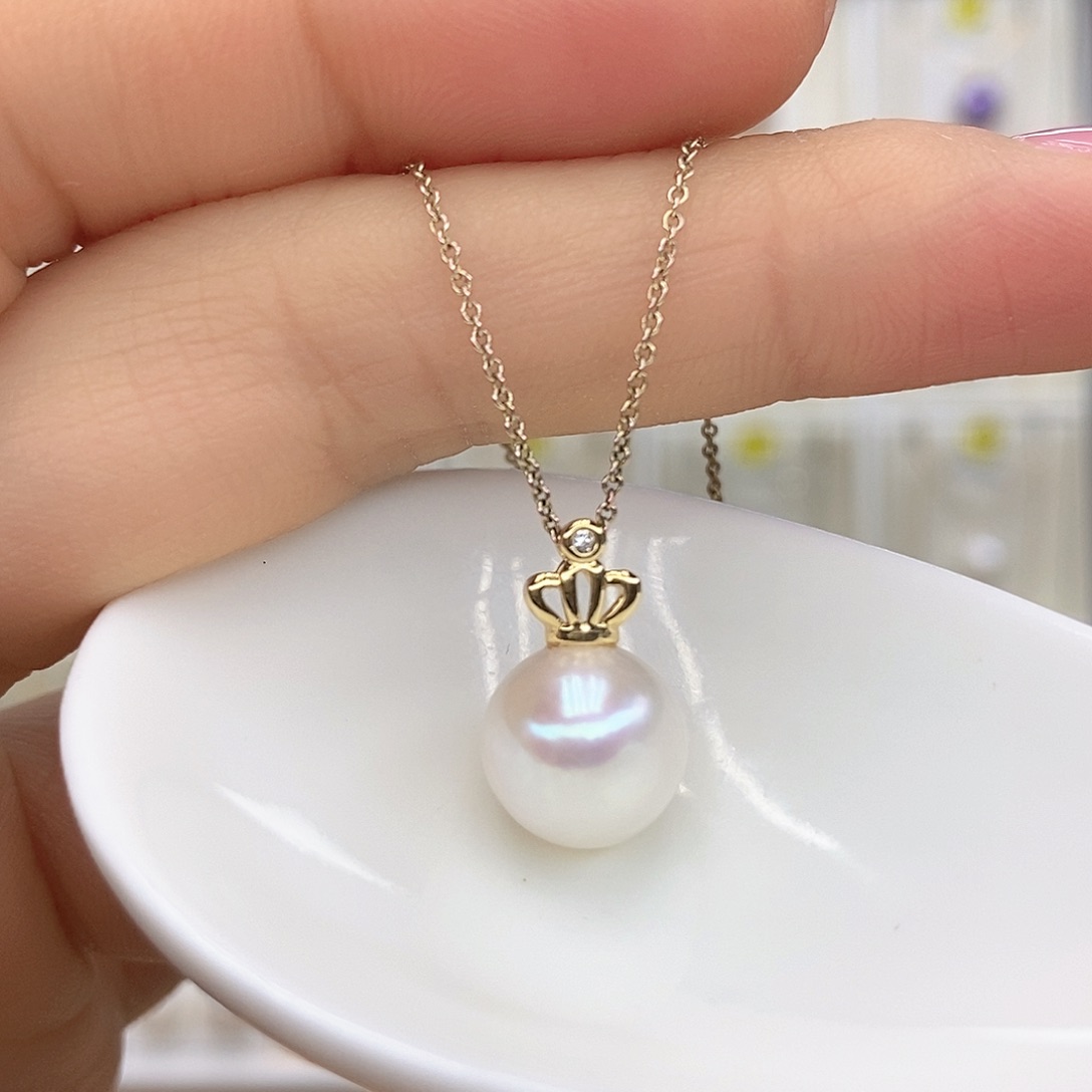 未镶嵌淡水珍珠吊坠(赠链)