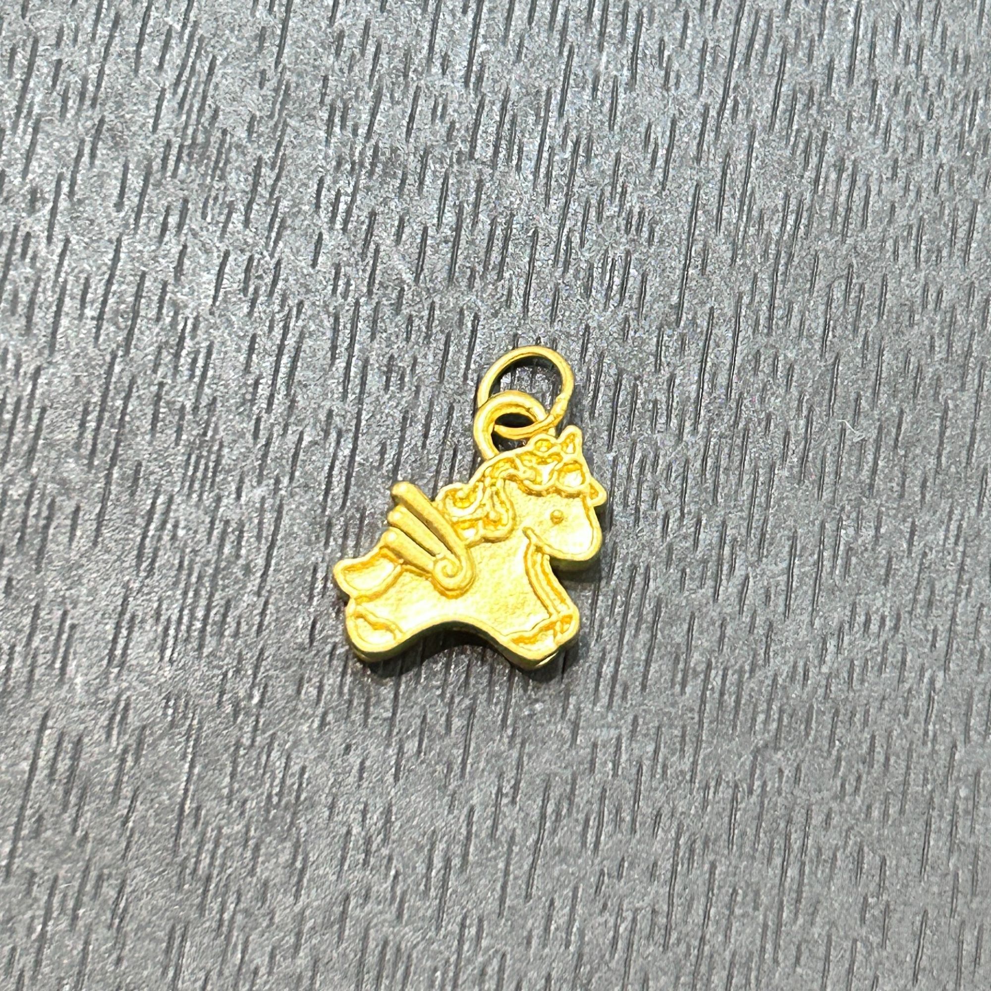 【木子专享】足金999投资金攒黄金小飞马配件ZBHJD1576克重多退少补