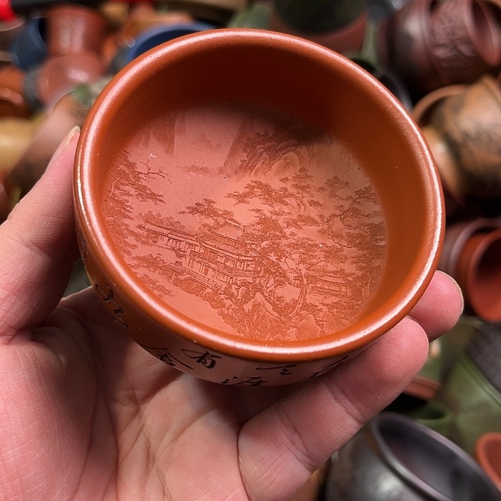 紫砂茶杯全手工紫砂主人杯