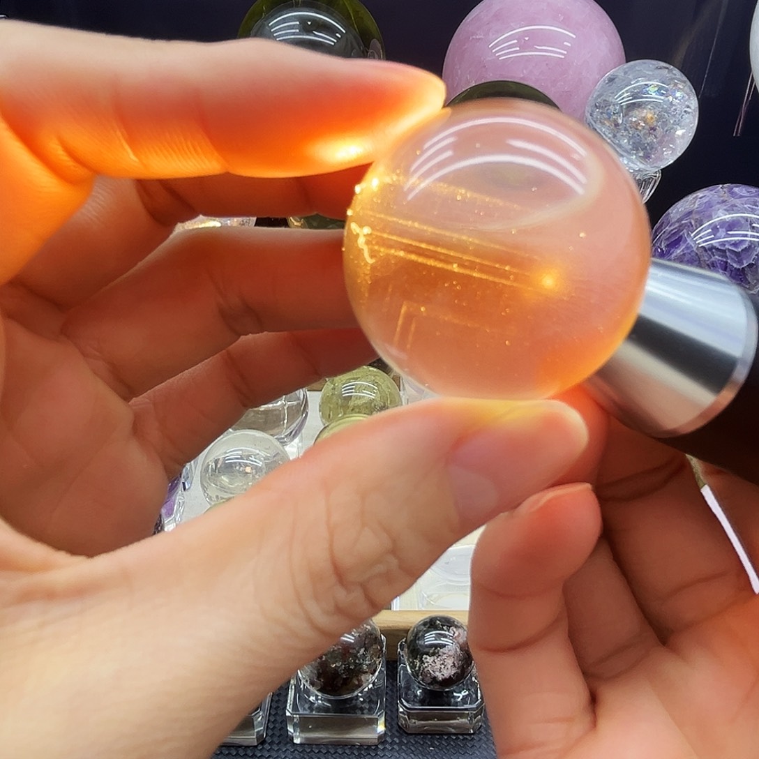 未镶嵌珠宝半成品水晶3.5公分