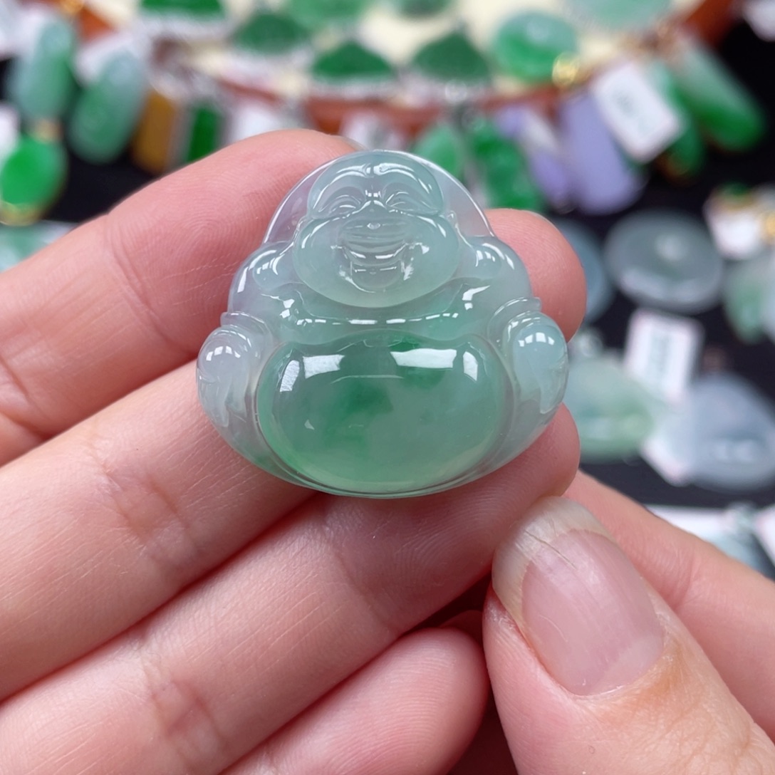 颈饰未镶嵌翡翠佛