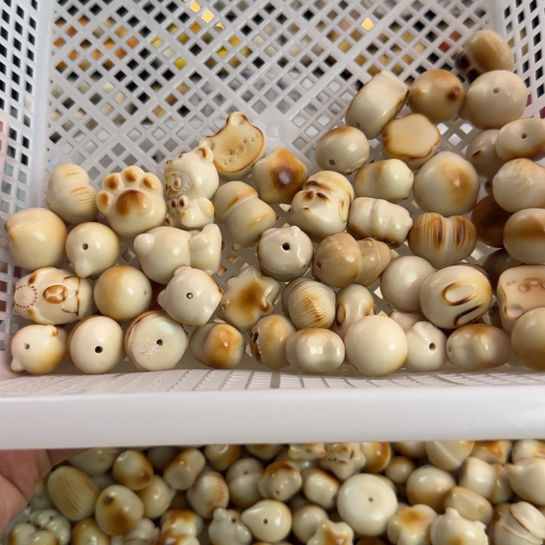 菩提根/象牙果手串微瑕50颗大混锅批发无售后