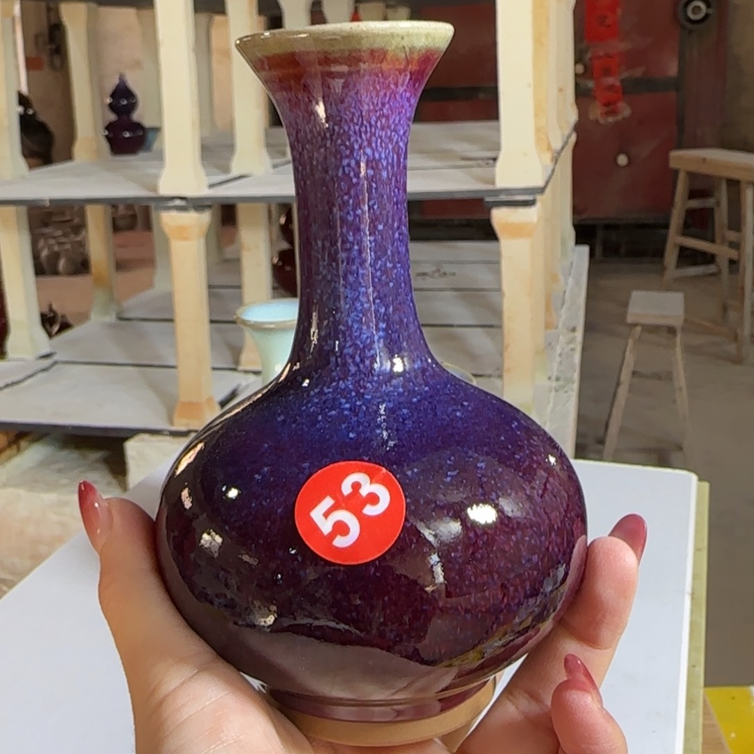 摆件瓷郑家钧窑摆件