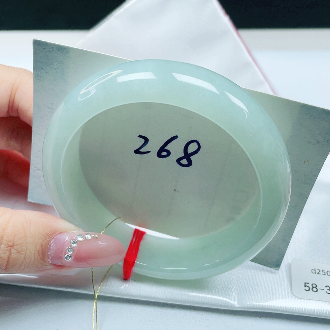 翡翠未镶嵌手镯轮胎镯58+