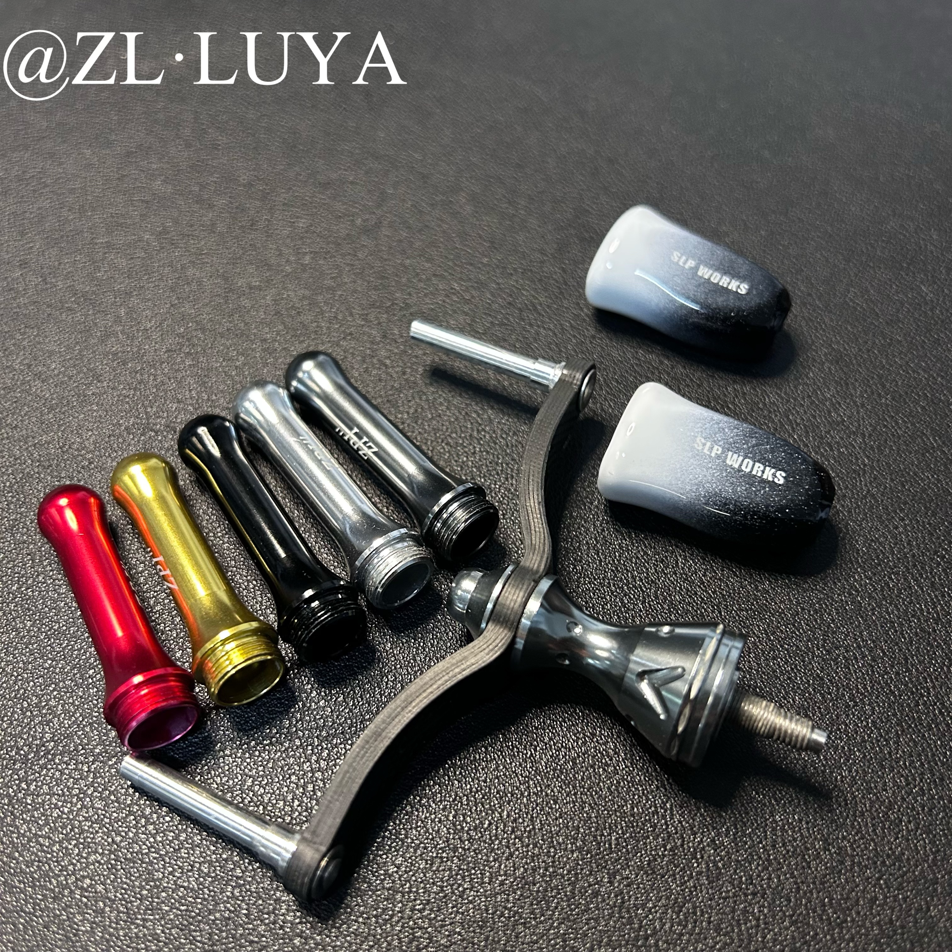 路亚纺车轮双摇臂改装D瓦·S牌碳素握丸摇把