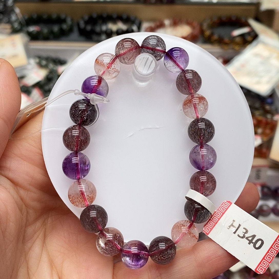 未镶嵌手链水晶H340 超七 9m+ 