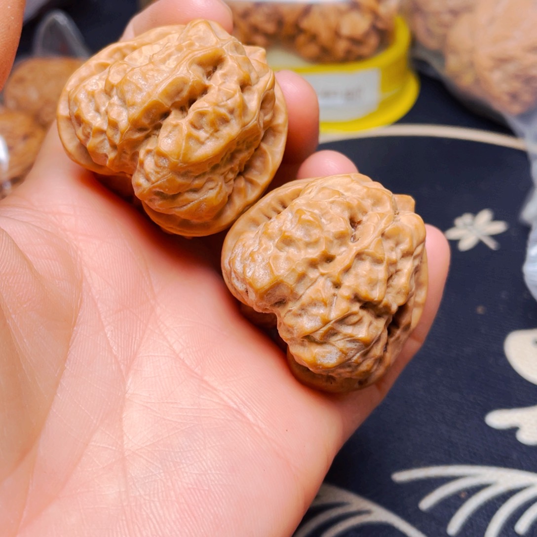 吊坠文玩核桃蛤蟆一对