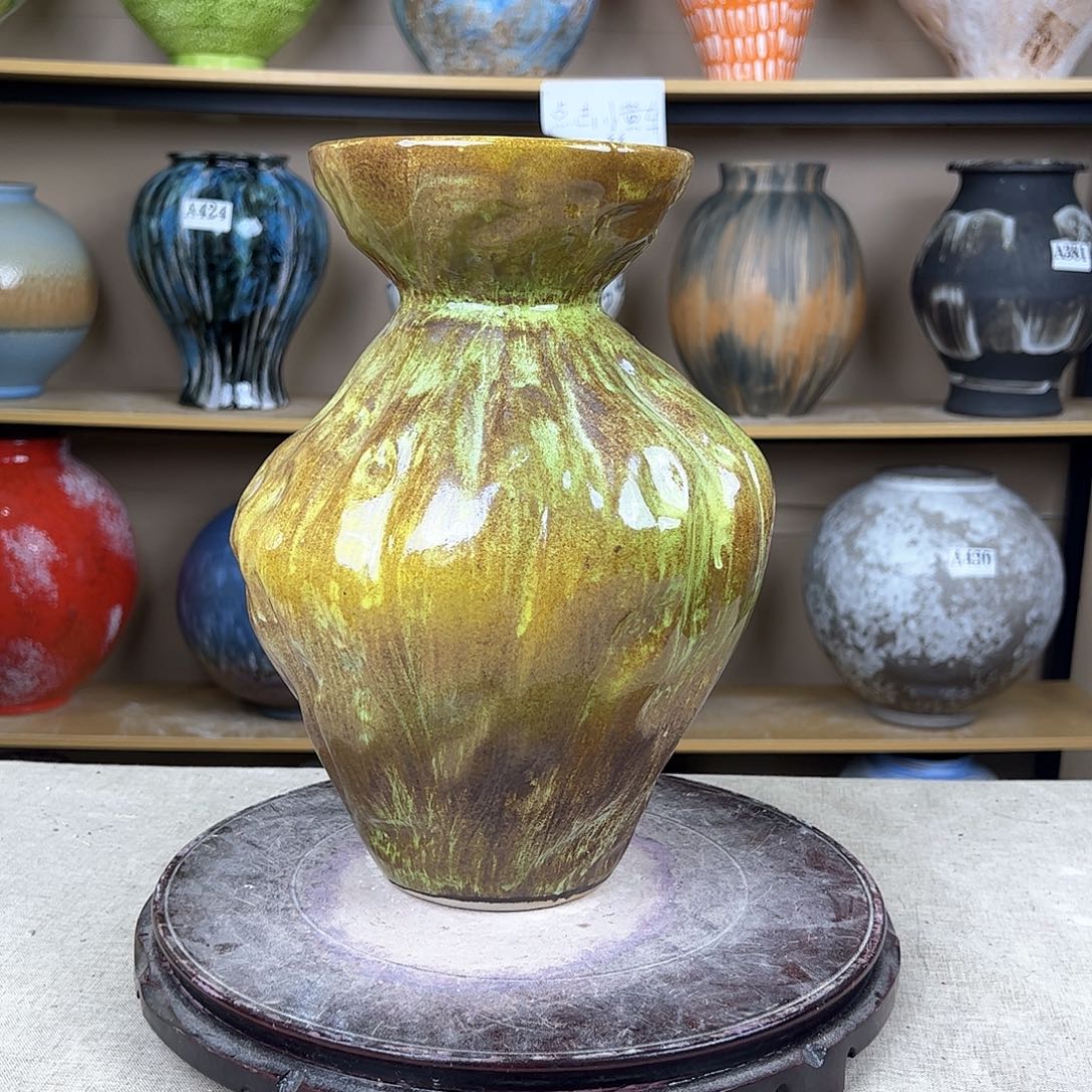 陶瓷118花瓶摆件创意的