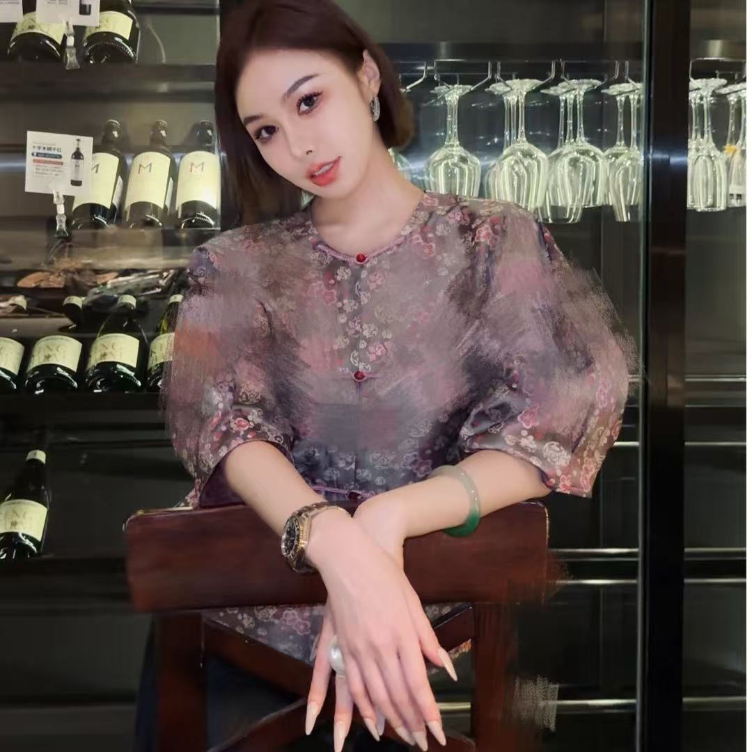  蘇格高定-【如意天华】国风新中式复古宽松优雅气质百搭上衣外套