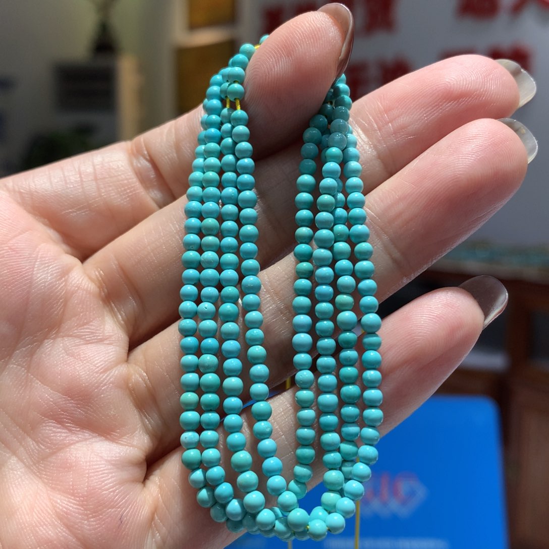 未镶嵌绿松石长链