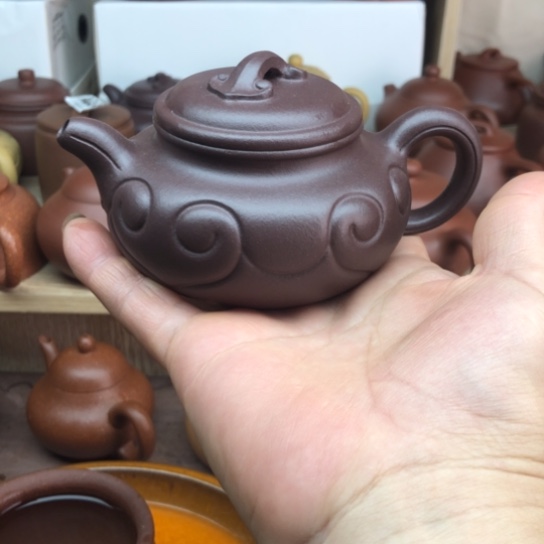 茶壶紫砂紫泥仿古如意180豪生左右