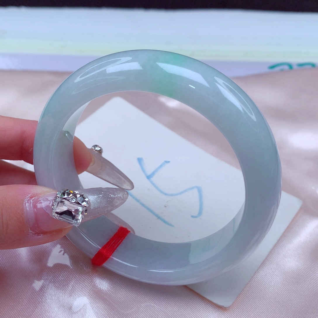 翡翠手镯未镶嵌天然缅甸翡翠A货手镯 15号