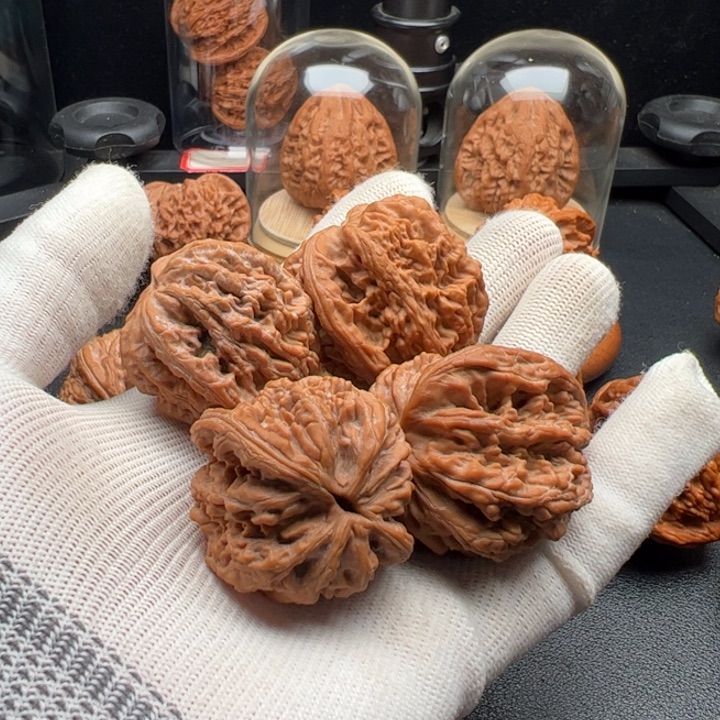 文玩核桃把件苍***子麦虎两对