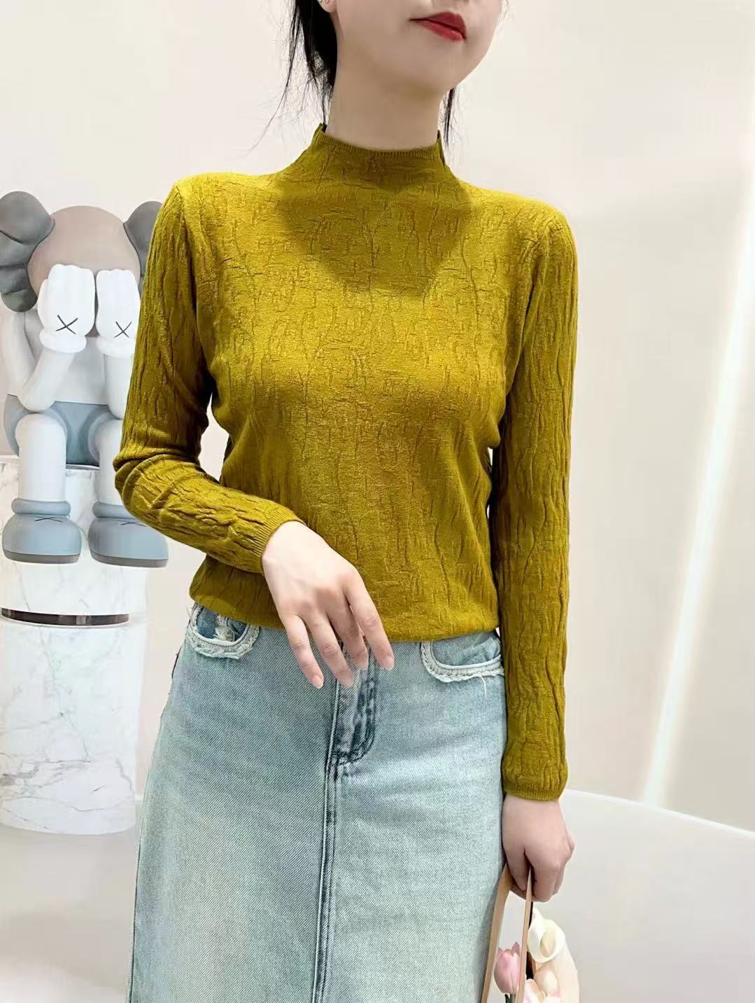 3207款～纹理洋气百搭软糯舒适打底衫