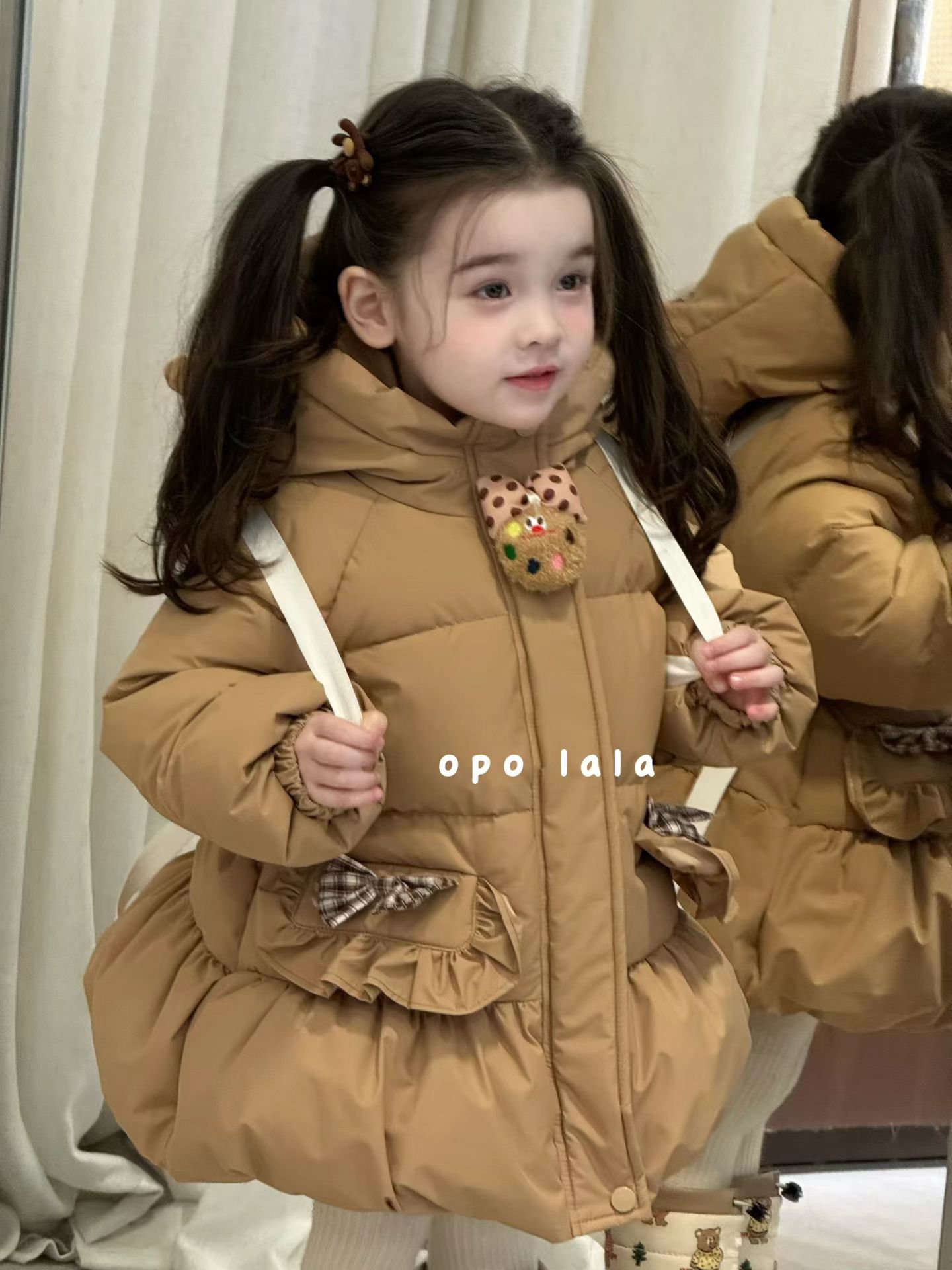 opo  lala  加厚保暖90绒半糖童品（NO退换）儿童洋气