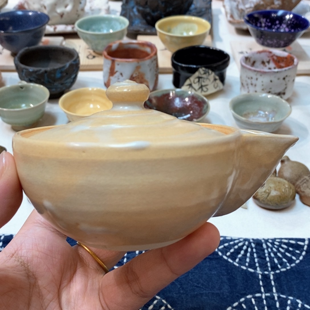 柴烧侘寂粗陶茶具