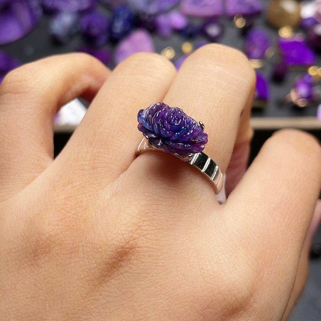 苏纪石（舒俱来）戒指银S925镶嵌