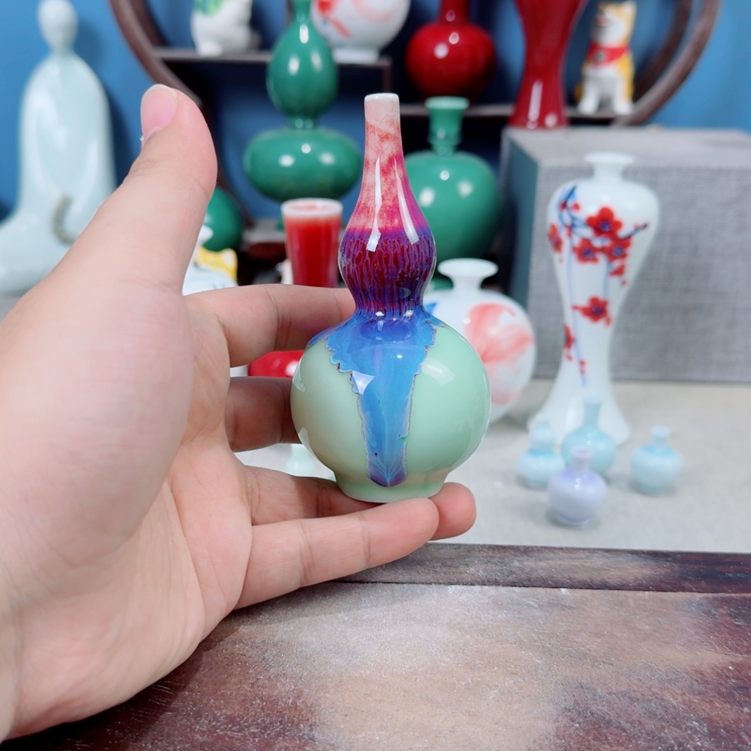 陶瓷手工小花器摆件