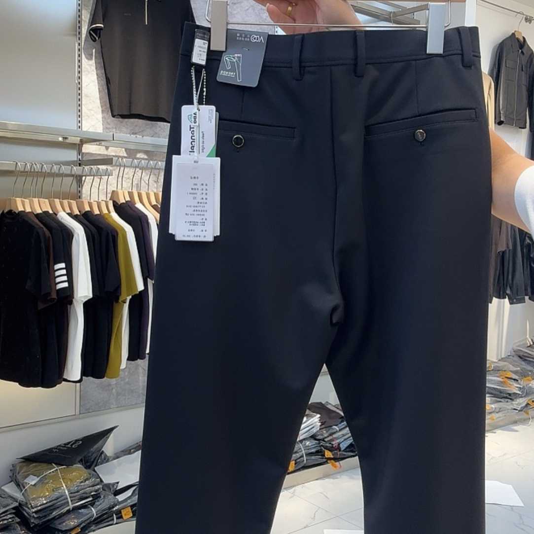 高品质男士秋商务直筒西裤