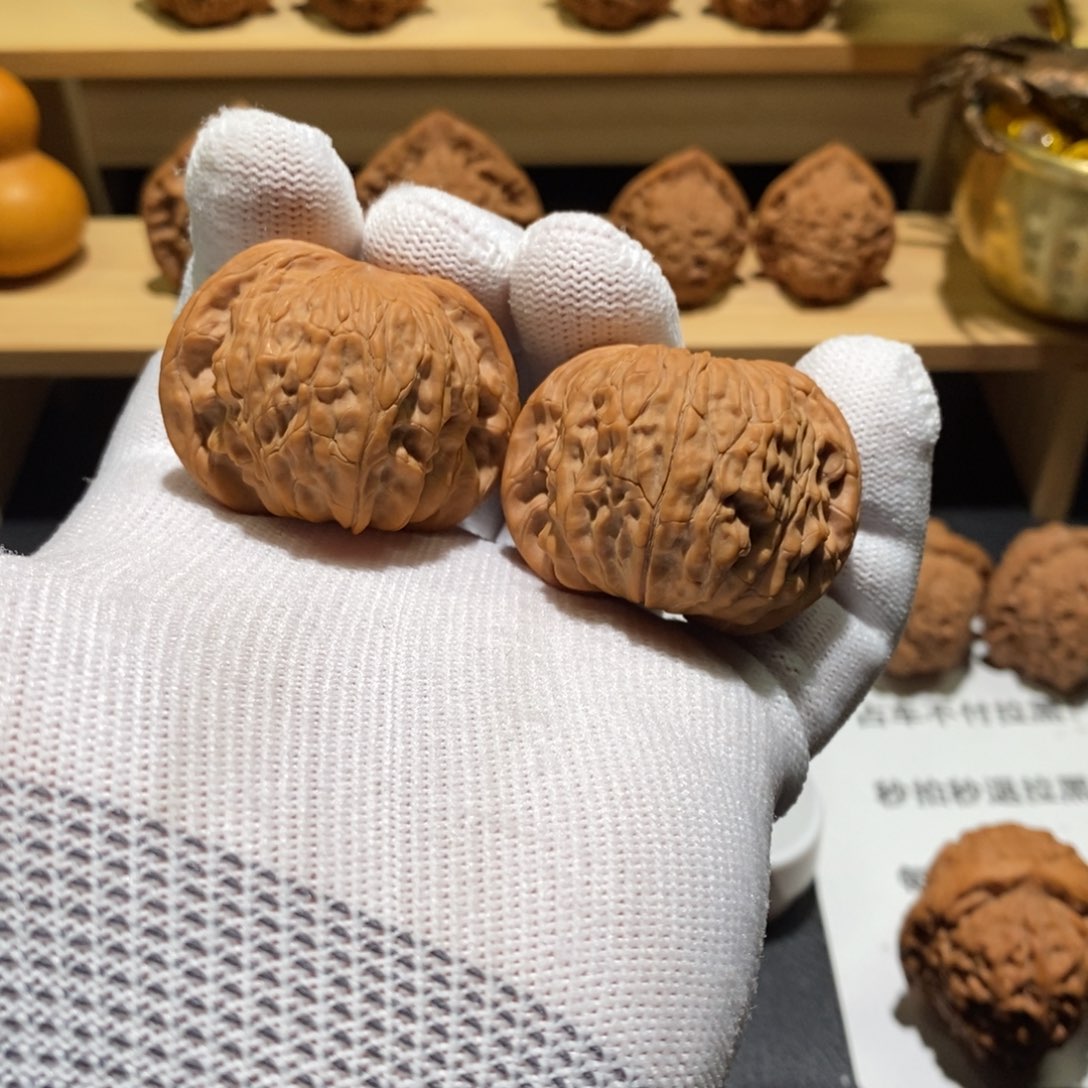 文玩核桃把件0546磨盘41（全）