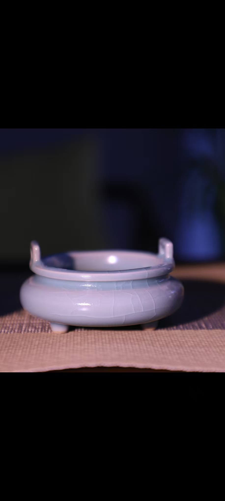 原产地原矿石纯手工汝瓷香炉