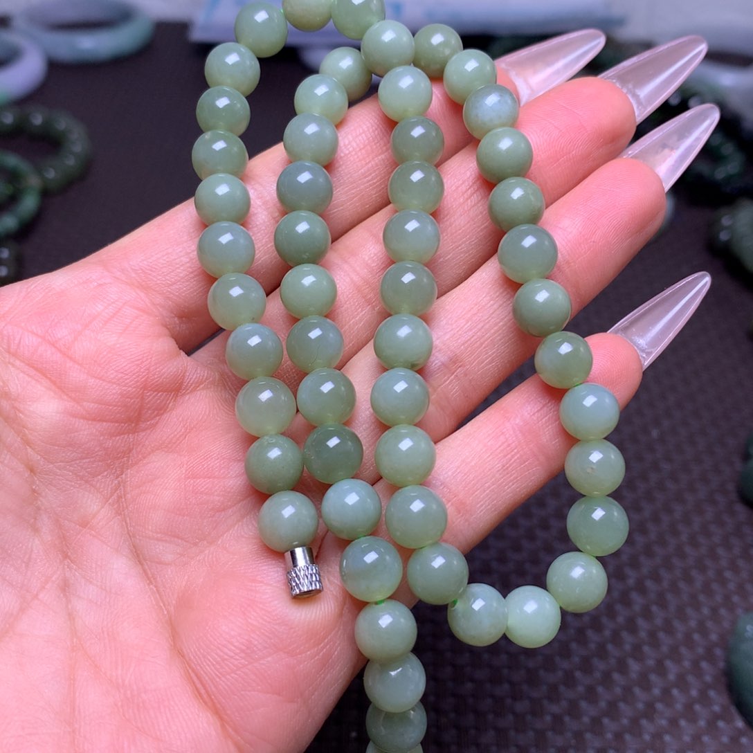 未镶嵌手串和田玉卡8