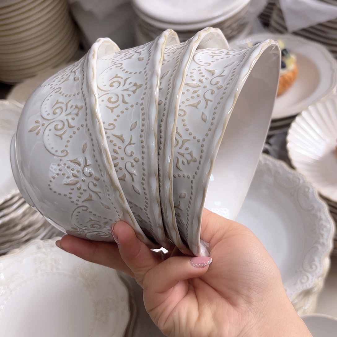 瓷片瑕疵特价陶瓷米饭碗