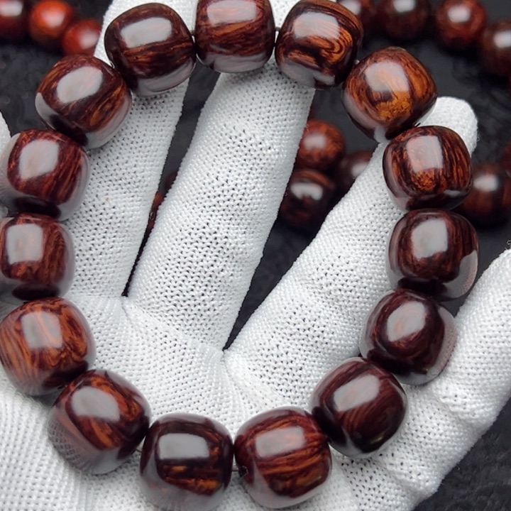 木育*海南红降15*16黑金满油满纹超一档精品