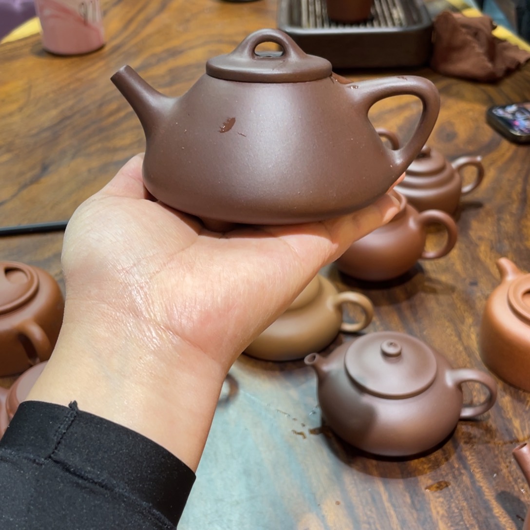 紫泥茶壶9***6手工制作200cc