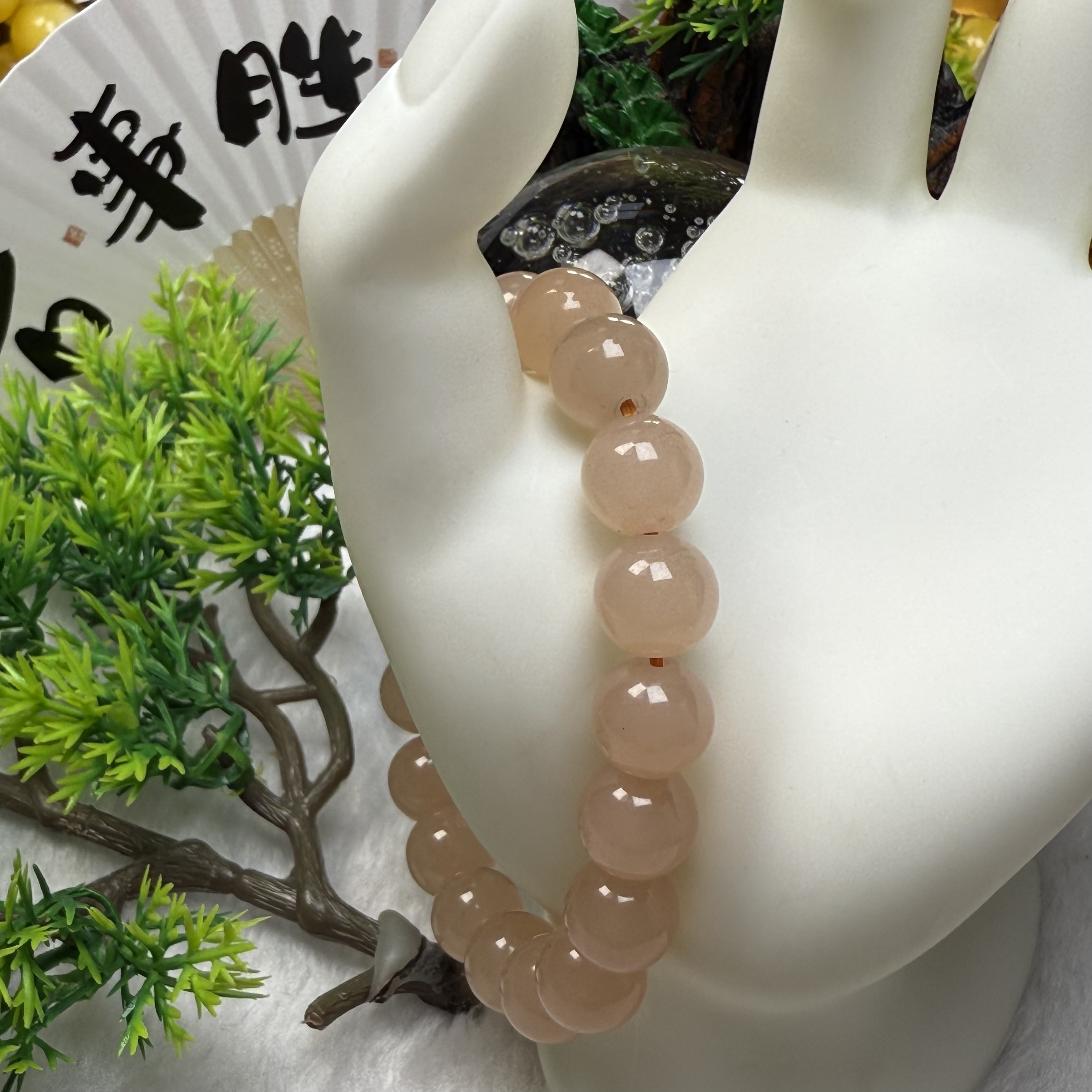 K79天然藕粉圆珠10Ｍ手串