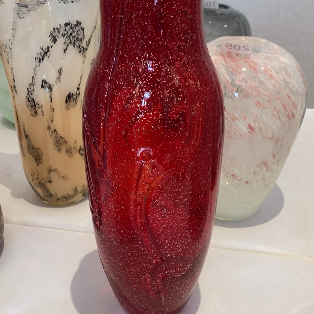 手工古法琉璃花器高38厘米