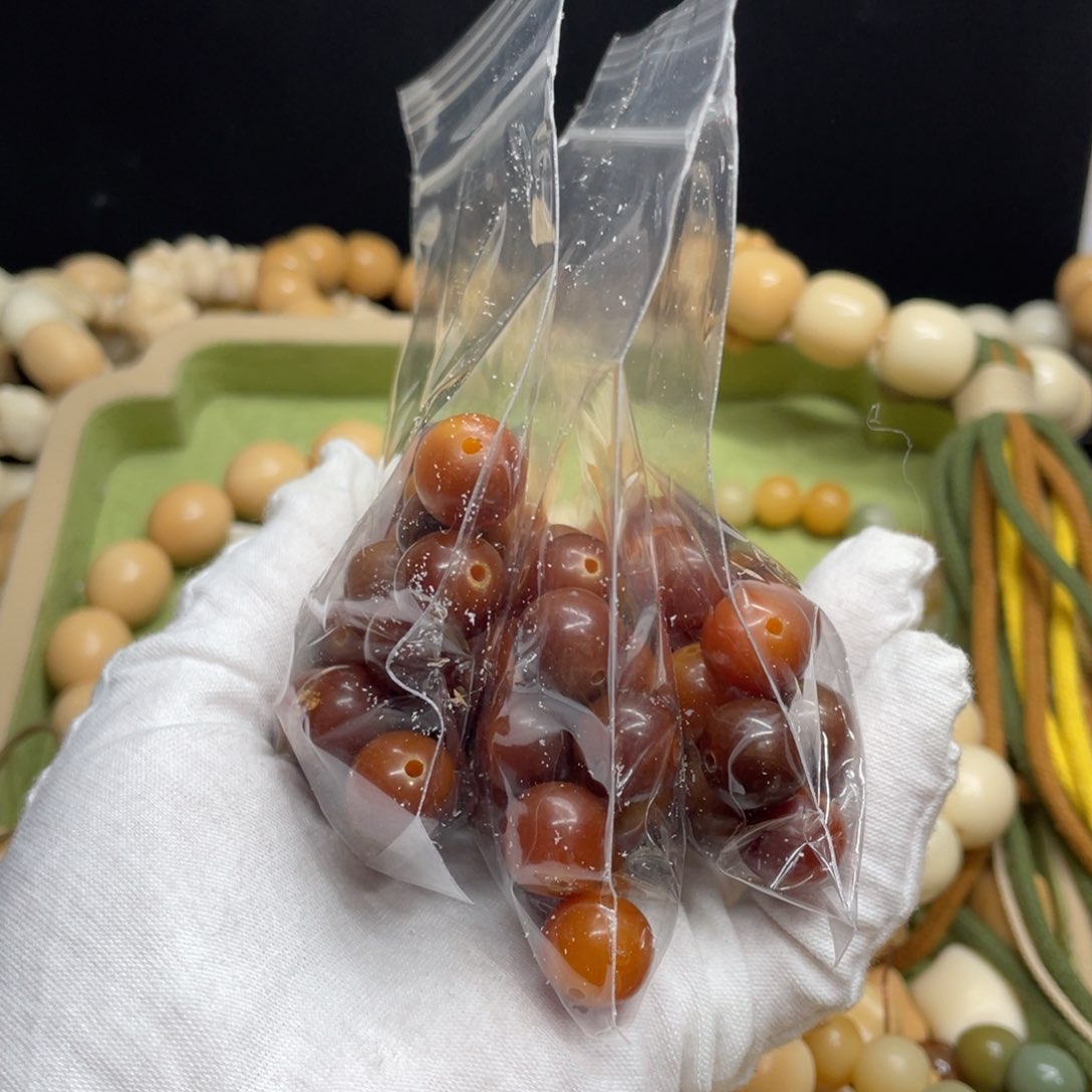 菩提根/象牙果吊坠13干磨瑕疵散珠30颗一锅056