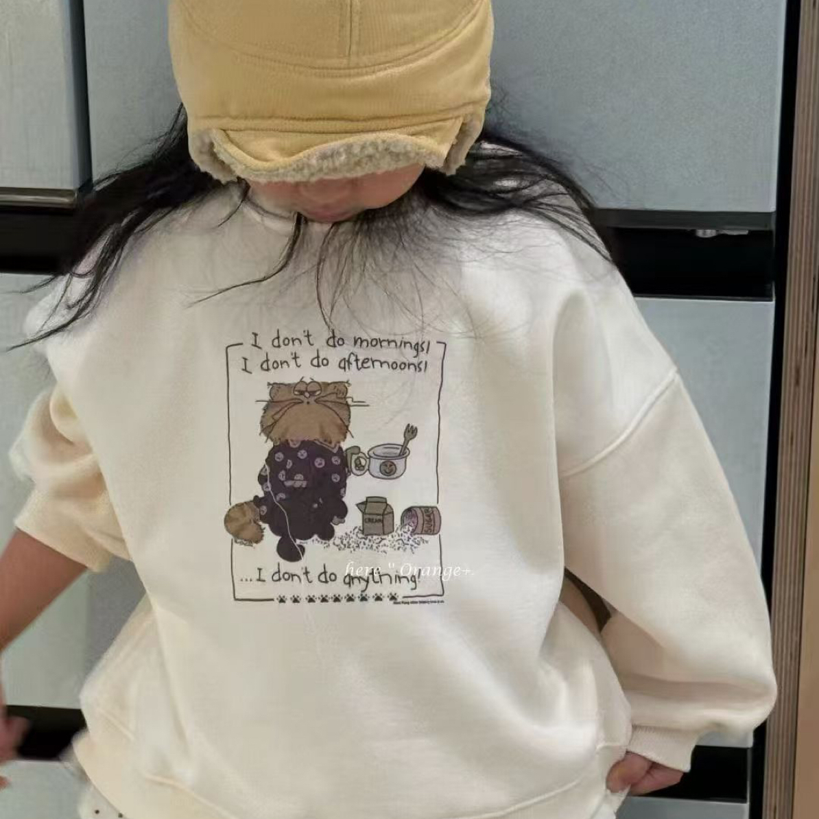 【直播间扣号】套头休闲风男女通用秋冬女套装外套卫衣卡通宽松