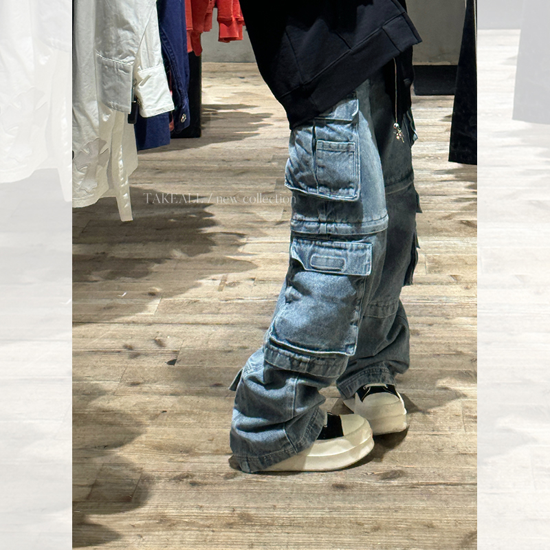 【Biubiu】 店主私服 多口袋重工可拆卸工装裤RK241026