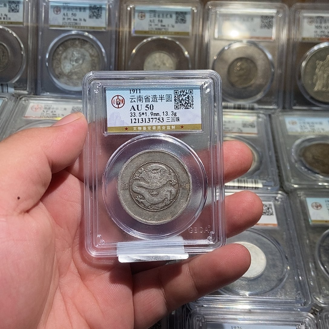 航***件银大头云南半圆龙高银7753