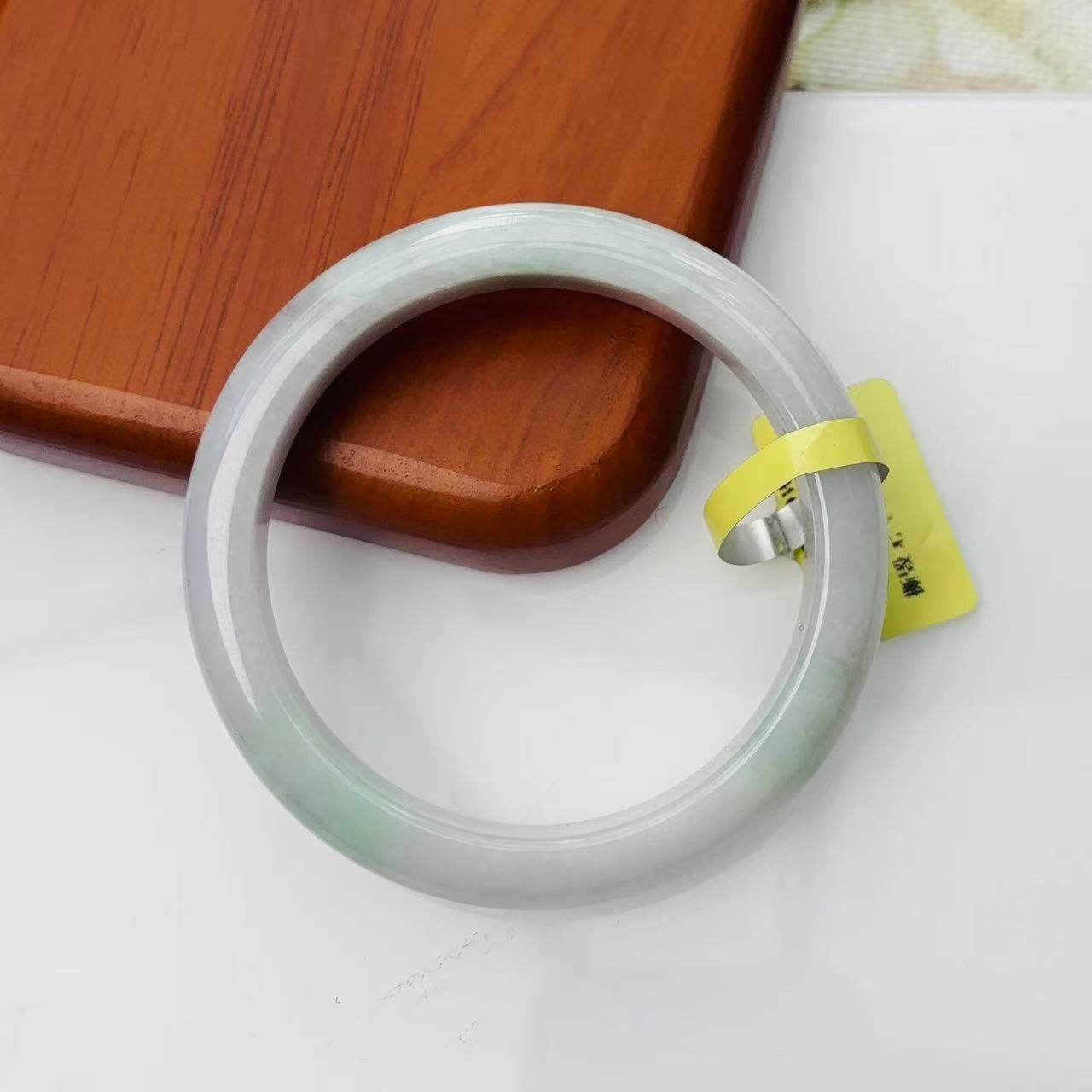  【秋姐翡翠】天然A货翡翠手镯59圈&D1-3