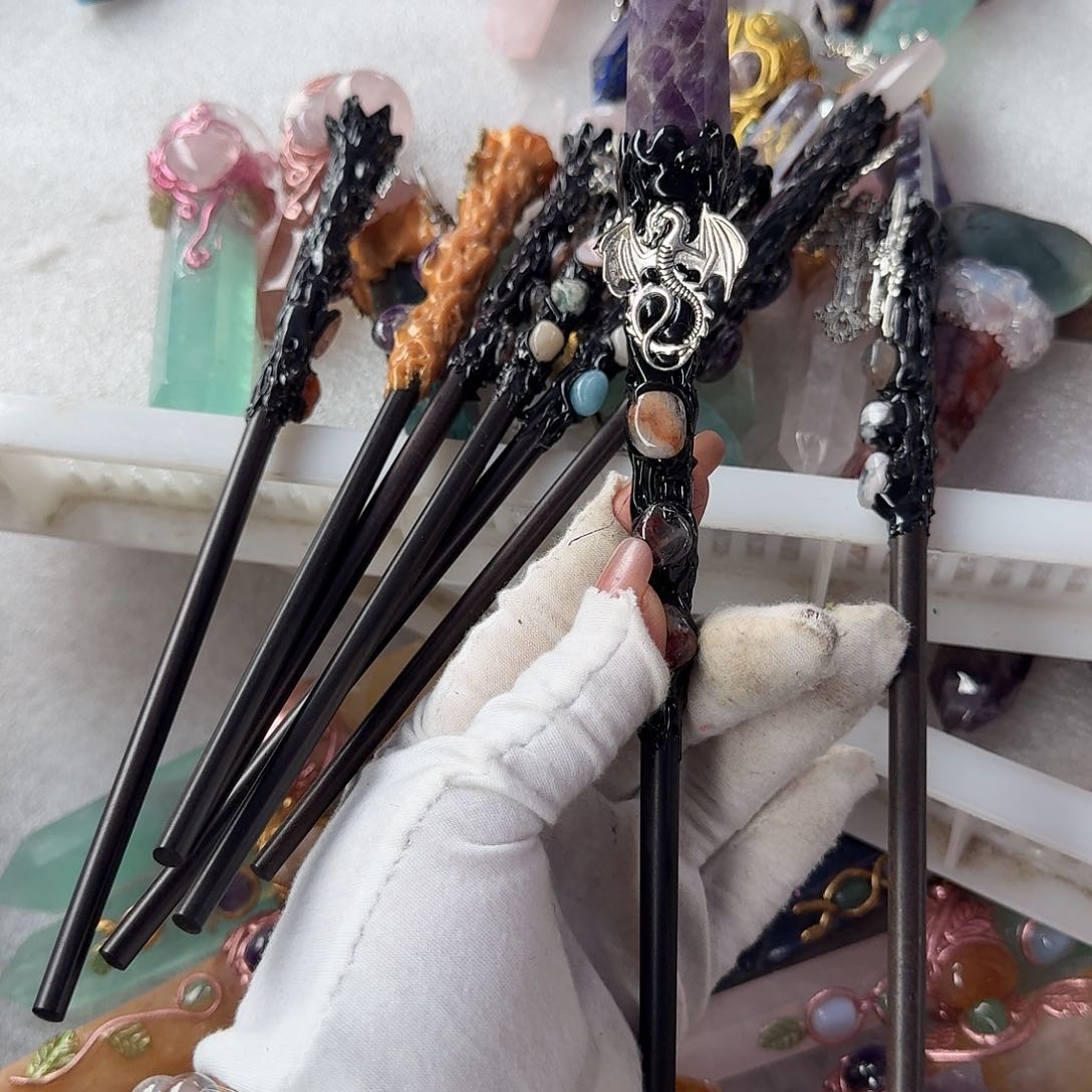 水晶手链22K金镶嵌又***m紫水晶