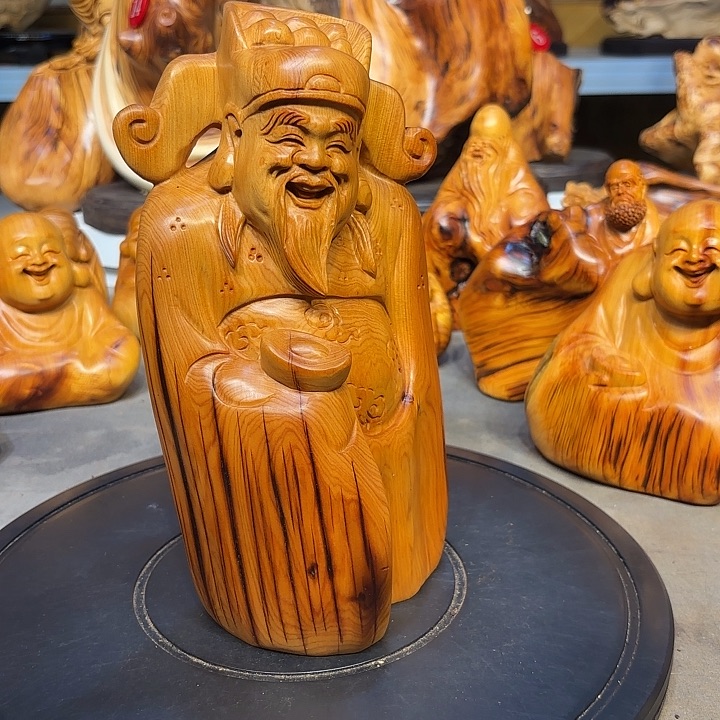 柏木太行崖柏财神爷爷