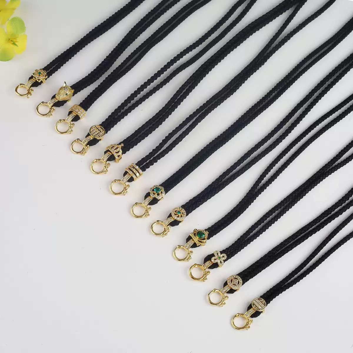 瑞玑珠宝直播间链接 铜万能扣项链挂绳