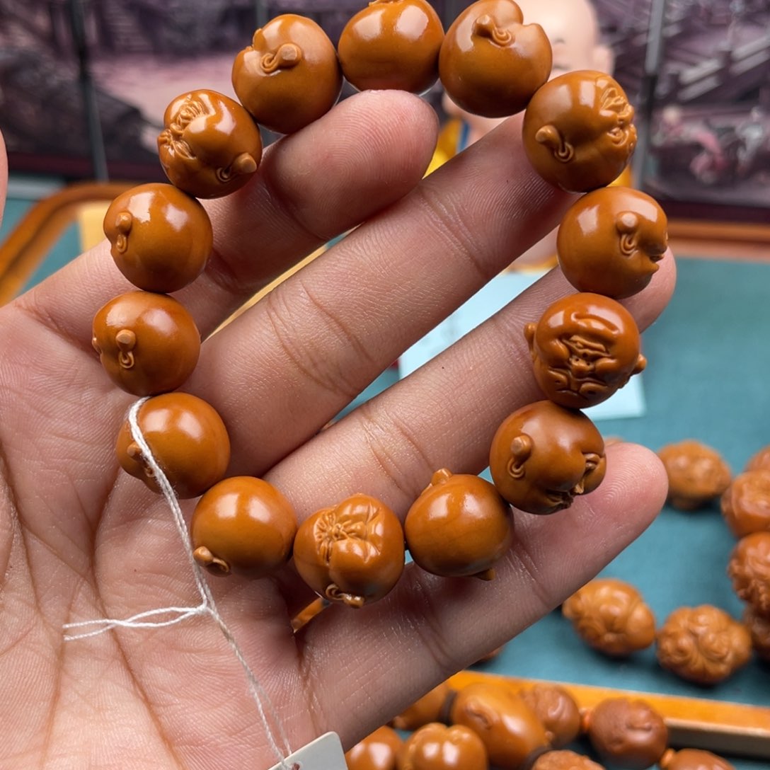 橄榄核手串1.6百态，水晶