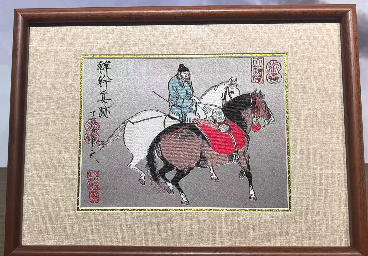 [韩哥】蜀锦牧马图  (马）