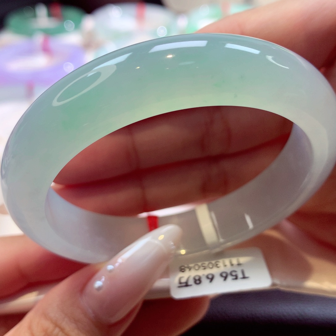 未镶嵌手镯翡翠正圈1号66