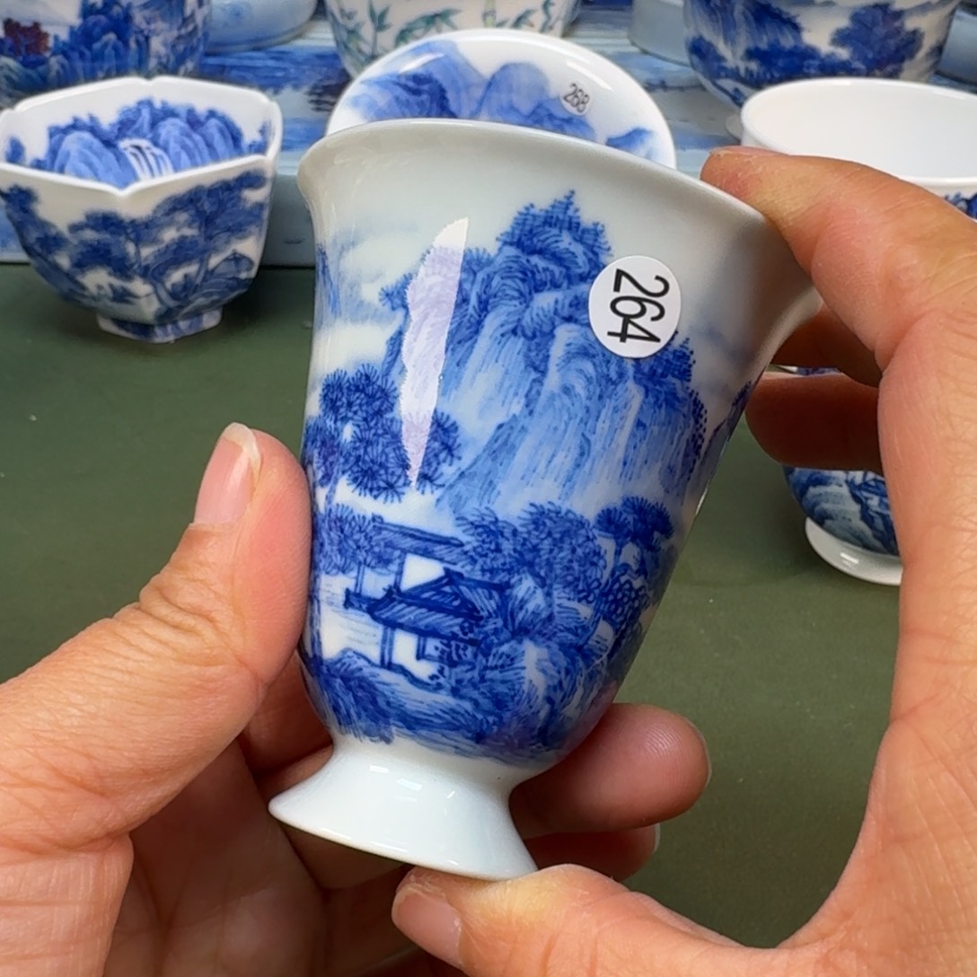 陶景德镇纯手绘茶具圆圆264