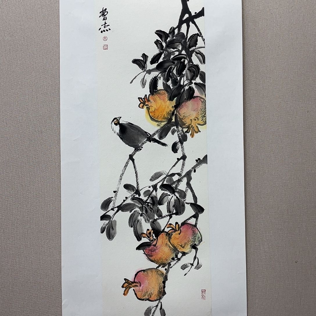 国画艺术家真人手绘