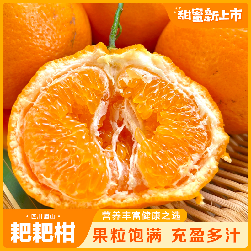 产地直发四川春见耙耙柑酸甜可口带箱5-9斤装DF