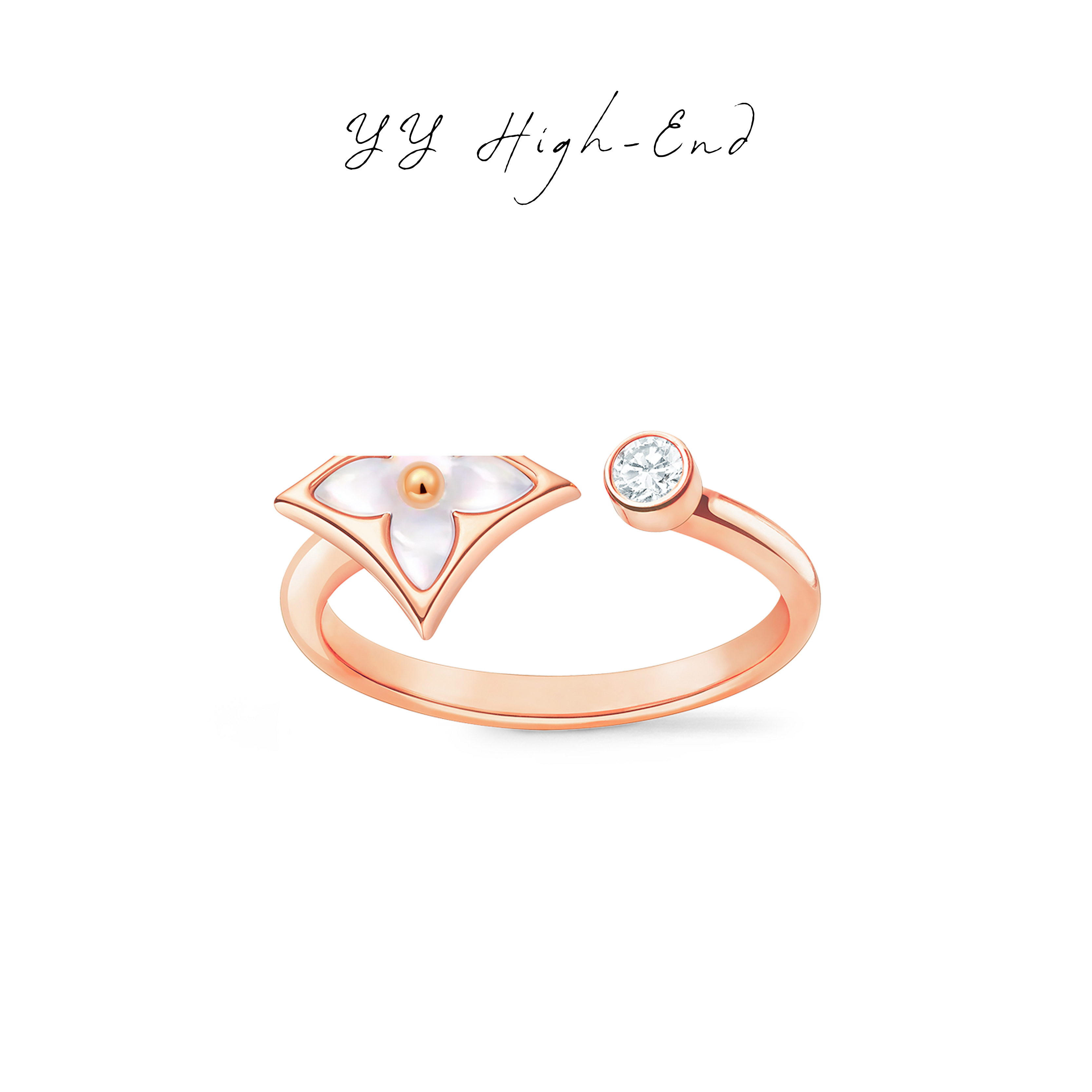   【香港高版本】CNC精 V金   高奢经典老花戒指气质百搭款