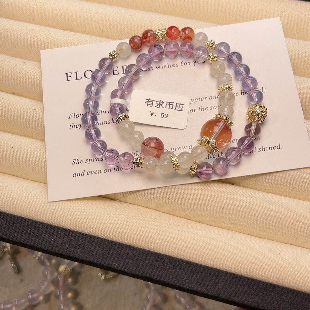 手绳水晶未镶嵌紫水