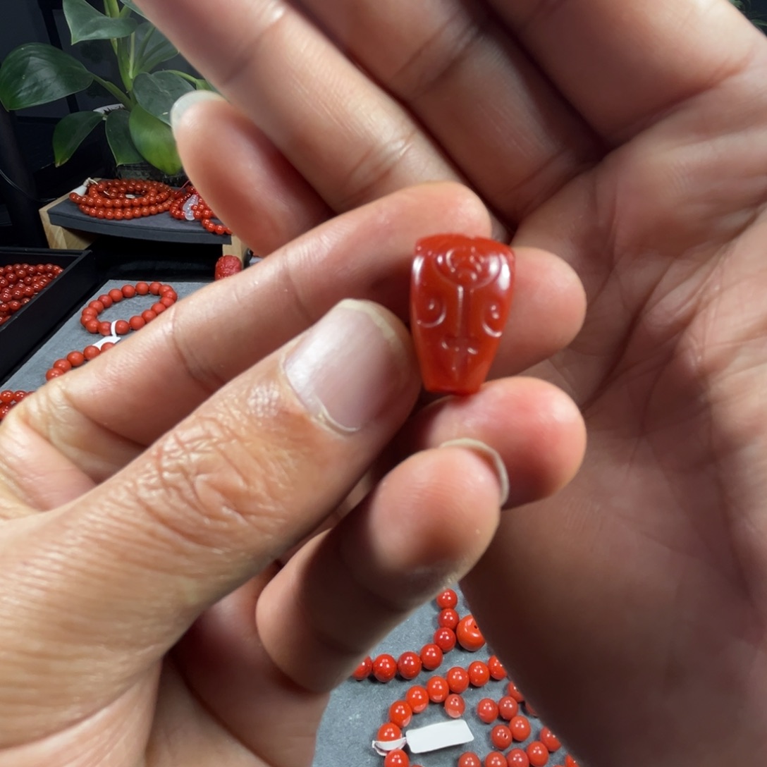 南红玛瑙手链未镶嵌鹤*