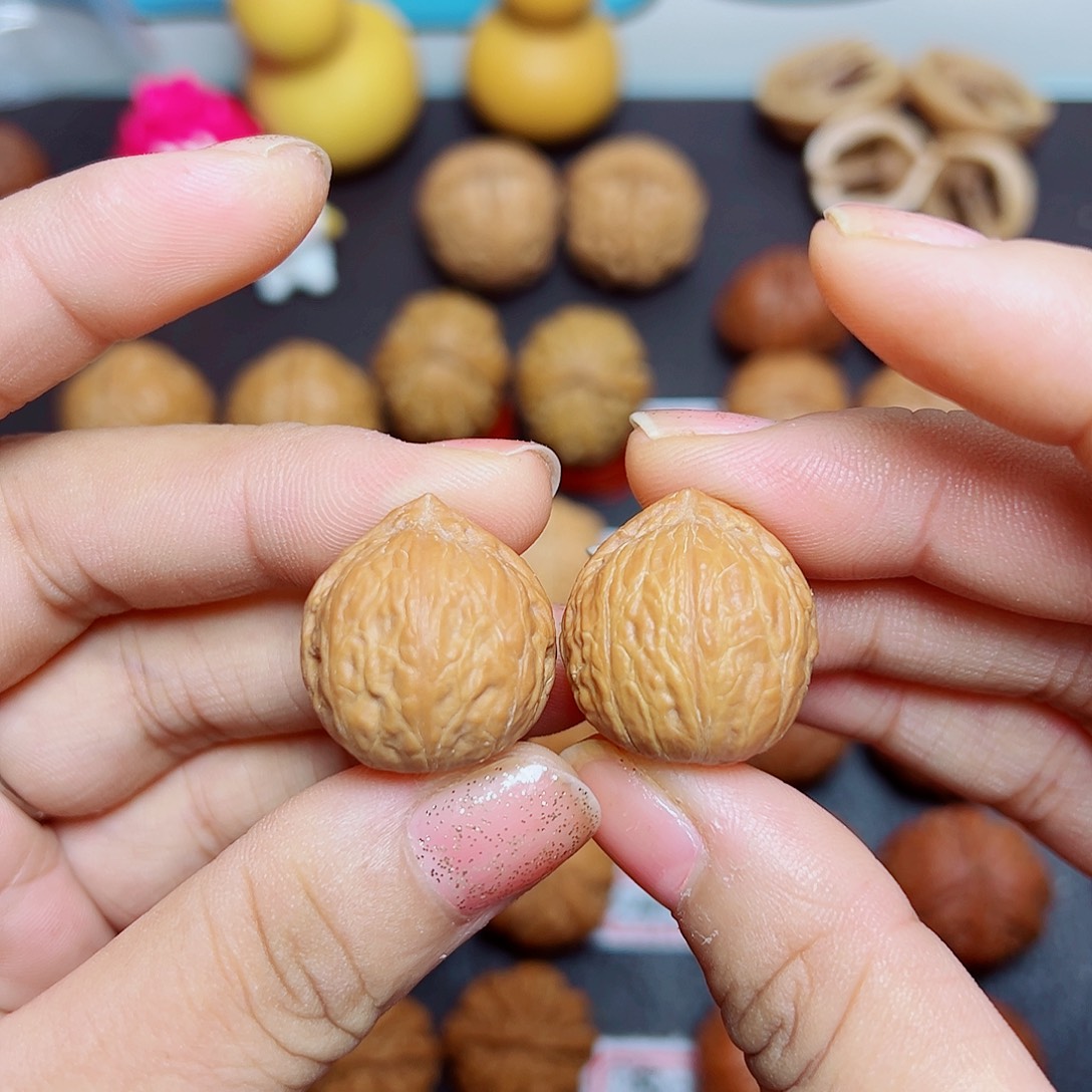 把件文玩核桃22尺边肚同尺蜜桃元宝